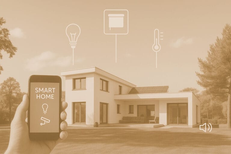 Soumission domotique Québec – contrôle maison intelligente via smartphone.